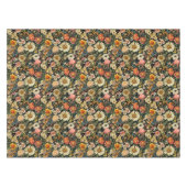 Vintage Flower Blooms Seamless Pattern テーブルクロス (正面(横))