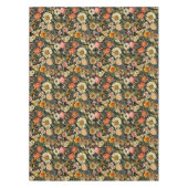 Vintage Flower Blooms Seamless Pattern テーブルクロス (正面)
