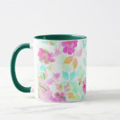 Vintage Flower Mug Cup Art マグカップ (左)