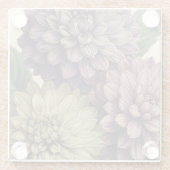 Vintage Flowers ガラスコースター (裏面)