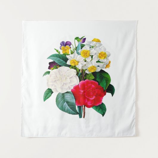Vintage Flowers タペストリー (正面)