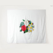 Vintage Flowers タペストリー (正面(横))