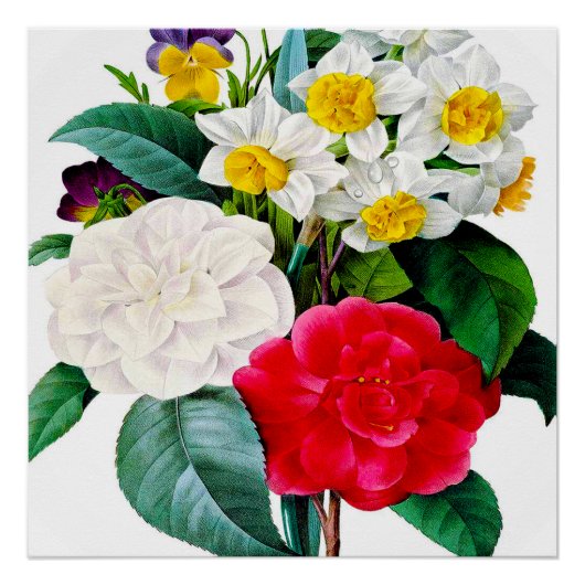 Vintage Flowers ポスター (正面)