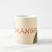 Vintage Flowers and Oranges  コーヒーマグカップ (中央)