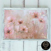 Vintage Flowers Pink and Gold Decoupage 薄葉紙