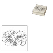 Vintage Flowers  Rubber stamp ラバースタンプ (押印)