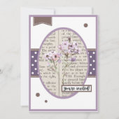 Vintage Flox Details on the back Birthday 招待状 (正面)