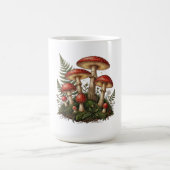 Vintage Fly Agaric Mushroom Illustration コーヒーマグカップ (中央)