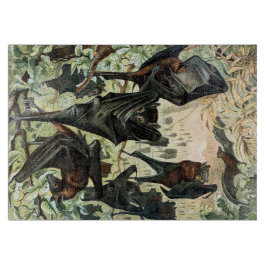 Vintage flying fox bat acadamia illustration カッティングボード
