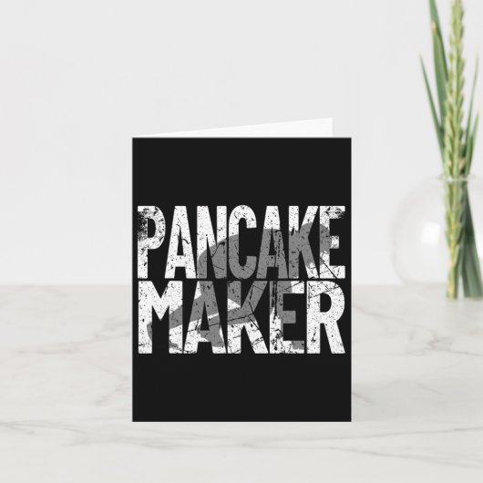 Vintage Football Player Meme Lineman Pancake Maker カード (正面)