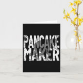 Vintage Football Player Meme Lineman Pancake Maker カード (黄色い花)