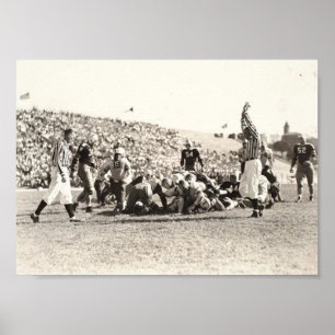 Vintage Football Poster-man cave, office decor ポスター