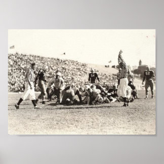 Vintage Football Poster-man cave, office decor ポスター