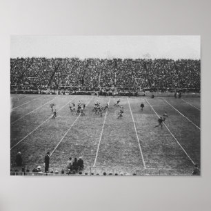Vintage Football Stadium Poster Office Décor ポスター