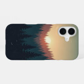 Vintage Forest at Sunrise iPhone 16ケース (裏面横)