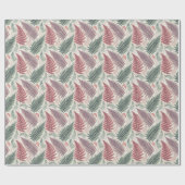Vintage Forest Ferns Botanical Print ラッピングペーパー (フラット)
