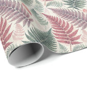 Vintage Forest Ferns Botanical Print ラッピングペーパー (ロールコーナー)