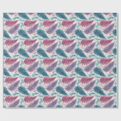 Vintage Forest Ferns Botanical Print ラッピングペーパー (フラット)