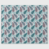 Vintage Forest Ferns Botanical Print ラッピングペーパー (フラット)