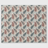 Vintage Forest Ferns Botanical Print ラッピングペーパー (フラット)