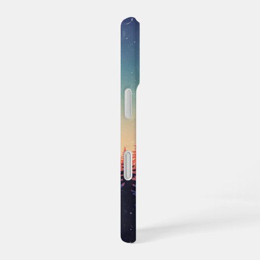 Vintage Forest Gradient iPhone 16ケース (右側面)