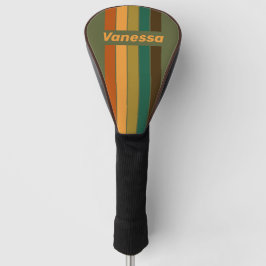 Vintage Forest Marsh Pin Striped with Name ゴルフヘッドカバー