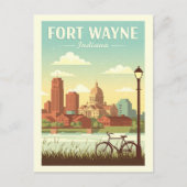 Vintage Fort Wayne Indiana ポストカード (正面)