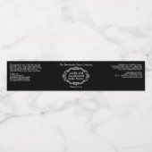 Vintage Frame Black Cosmetics Jar Label ペットボトルラベル (シングルラベル)