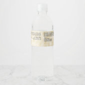 Vintage Frame Tan Parchment Cosmetics Jar Label ペットボトルラベル (裏面)
