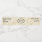 Vintage Frame Tan Parchment Cosmetics Jar Label ペットボトルラベル (シングルラベル)