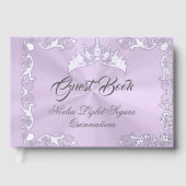 Vintage Frame, Tiara & Gown - Lavender ゲストブック (正面)