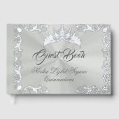 Vintage Frame, Tiara & Gown - Pastel Green ゲストブック (正面)