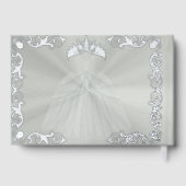 Vintage Frame, Tiara & Gown - Pastel Green ゲストブック (裏面)