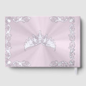 Vintage Frame & Tiara - Pastel Pink ゲストブック (裏面)