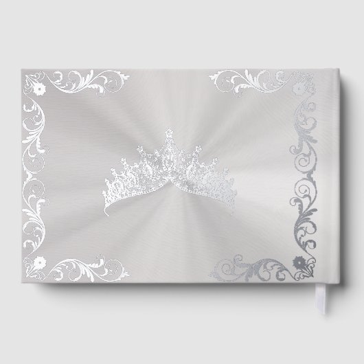 Vintage Frame & Tiara - White Pearl ゲストブック (裏面)