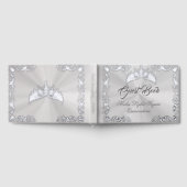 Vintage Frame & Tiara - White Pearl ゲストブック (全面)