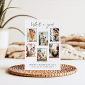 Vintage Frames Family Photo Collage Christmas Card シーズンカード