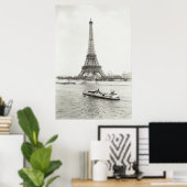 Vintage France Photograph ポスター (ホームオフィス)