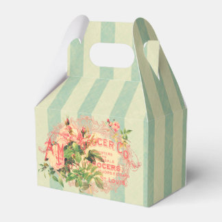 Vintage Francés, rosas y postal publicitaria フェイバーボックス