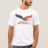 Vintage Freedom Eagle Design Tシャツ (正面)