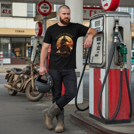 Vintage Freedom Open Road Motorcycle Biker Graphic トライブレンドＴシャツ