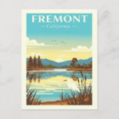 Vintage Fremont California ポストカード (正面)