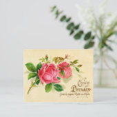 Vintage French Advertising Card for Chocolate ポストカード (スタンド正面)