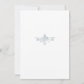 Vintage French Blue Bridal Shower 招待状 (裏面)