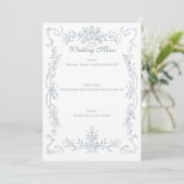 Vintage French Blue Wedding Frame メニュー (スタンド正面)