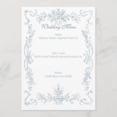 Vintage French Blue Wedding Frame メニュー (正面)