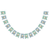 Vintage French Country Bunny & Blue Botanical  バンティングフラッグ (全)