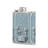 Vintage French Heritage Luxury Romantic Blue White フラスク (左)