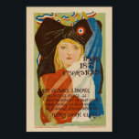 Vintage French Illustration Poster ポスター<br><div class="desc">Vintage French Illustration of a Woman Poster</div>
