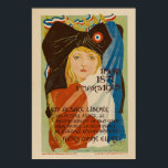 Vintage French Illustration Poster ポスター<br><div class="desc">Vintage French Illustration of a Woman Poster</div>